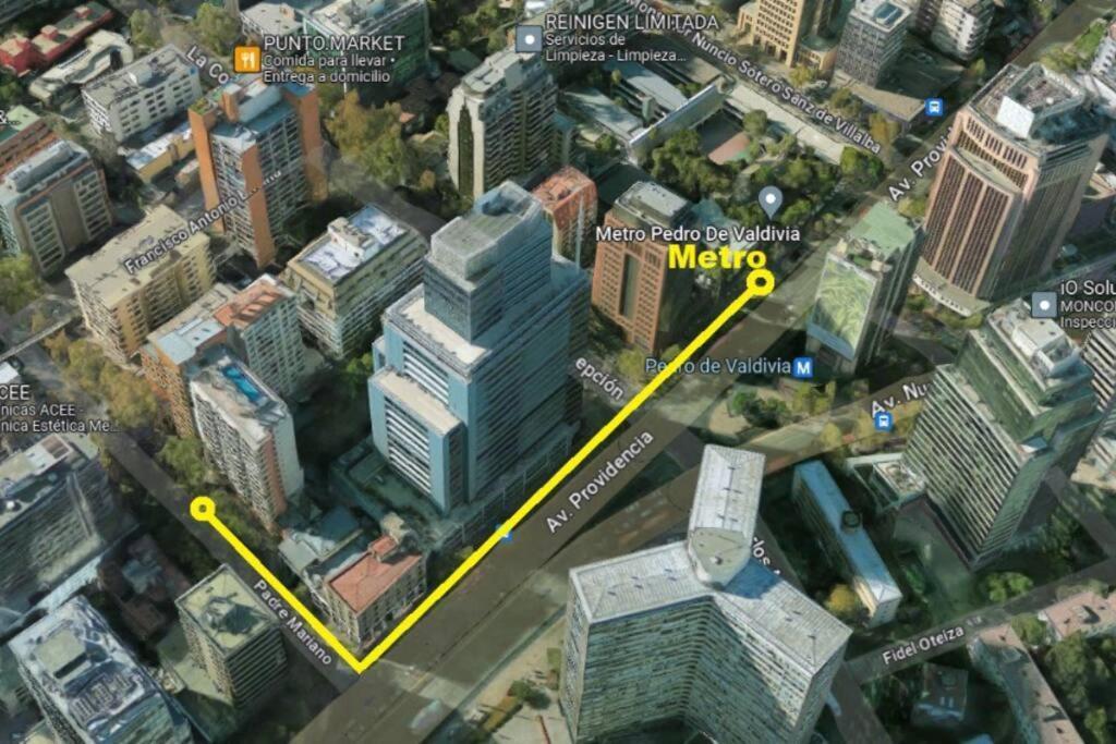 Providencia A Pasos Del Metro Pedro De Valdivia Apartman Santiago Kültér fotó