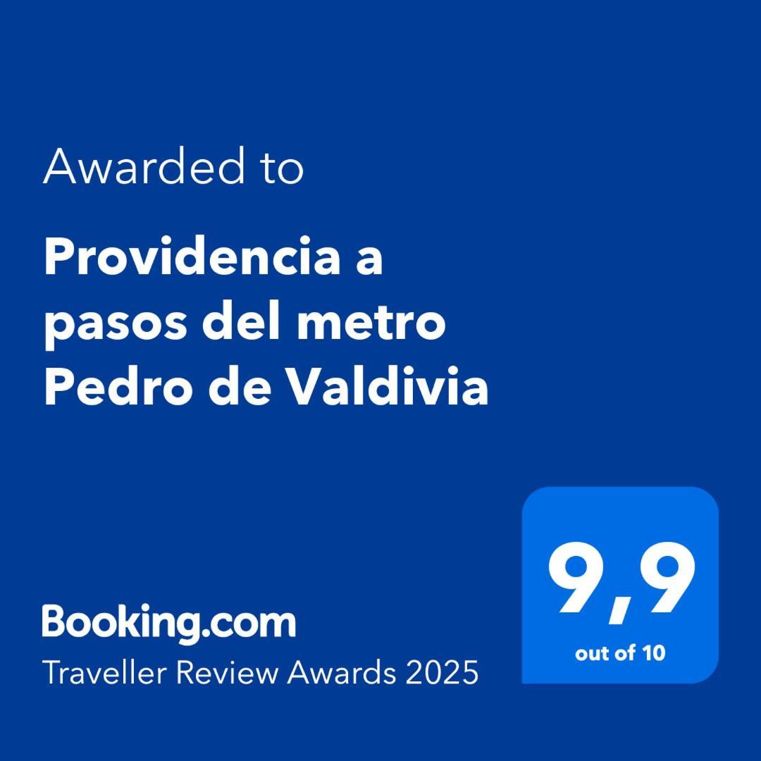 Providencia A Pasos Del Metro Pedro De Valdivia Apartman Santiago Kültér fotó